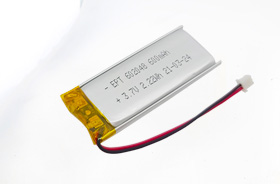 3.7V 602048 600mAh 內(nèi)窺鏡聚合物鋰電池